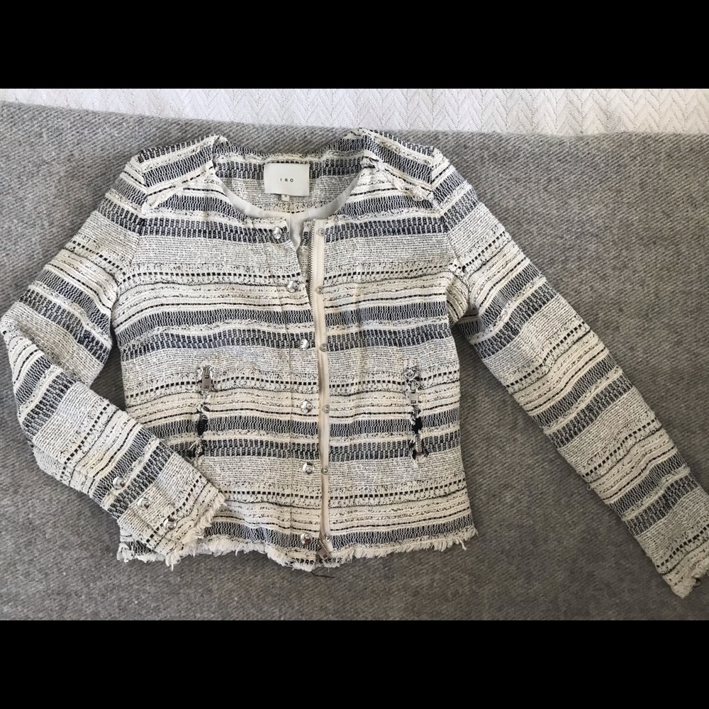IRO tweed blazer, size 0.